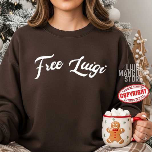 Luigi Mangione Embroidered Sweatshirt