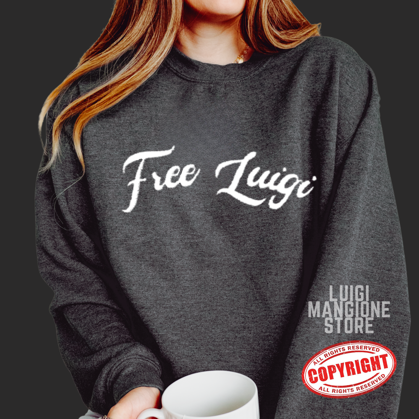 Luigi Mangione Embroidered Sweatshirt