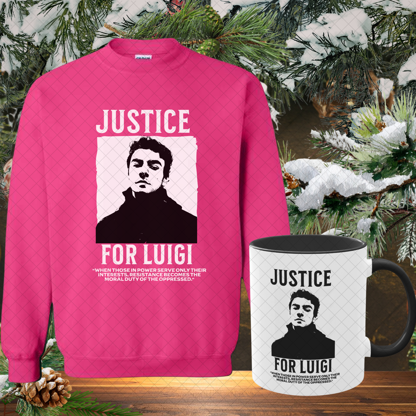 Luigi Mangione Cozy Gift Set (Sweatshirt + Mug)