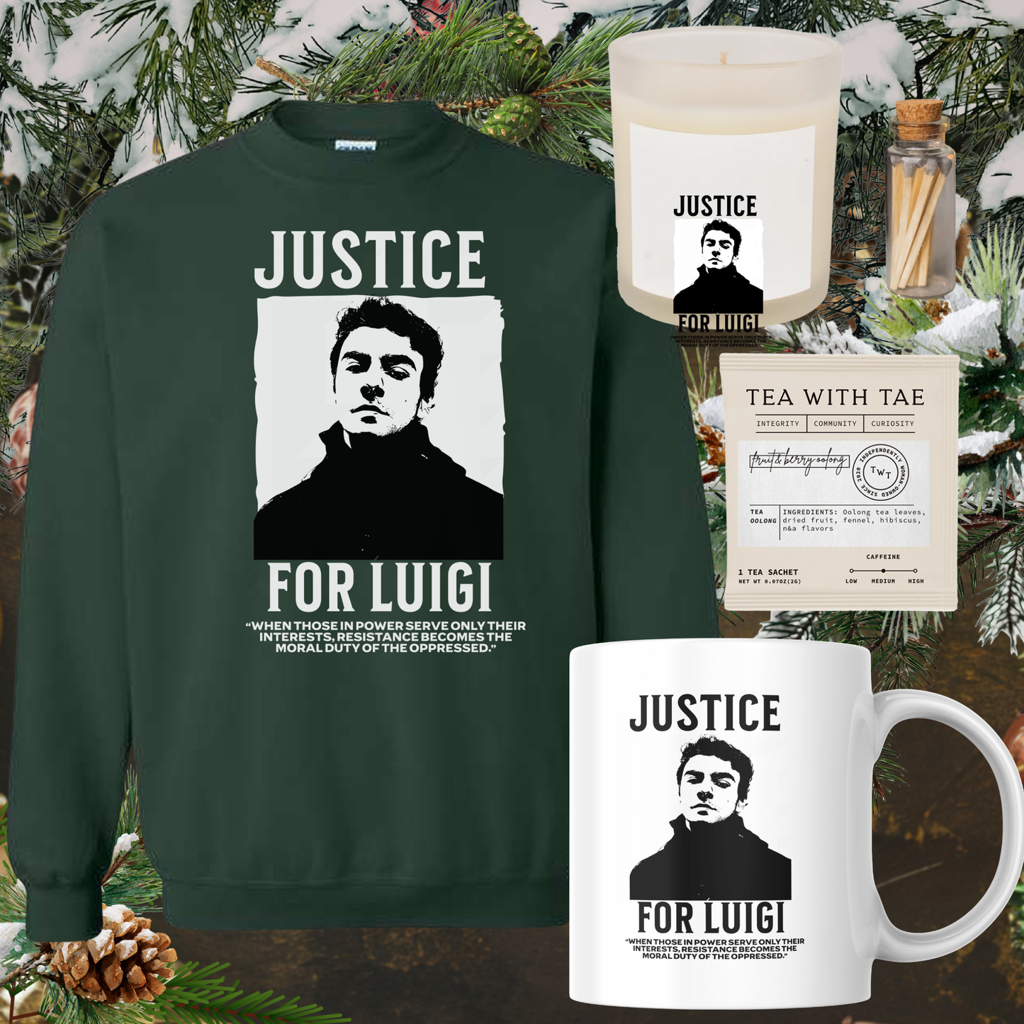 Vela Luigi Mangione - Vela perfumada de soja y coco