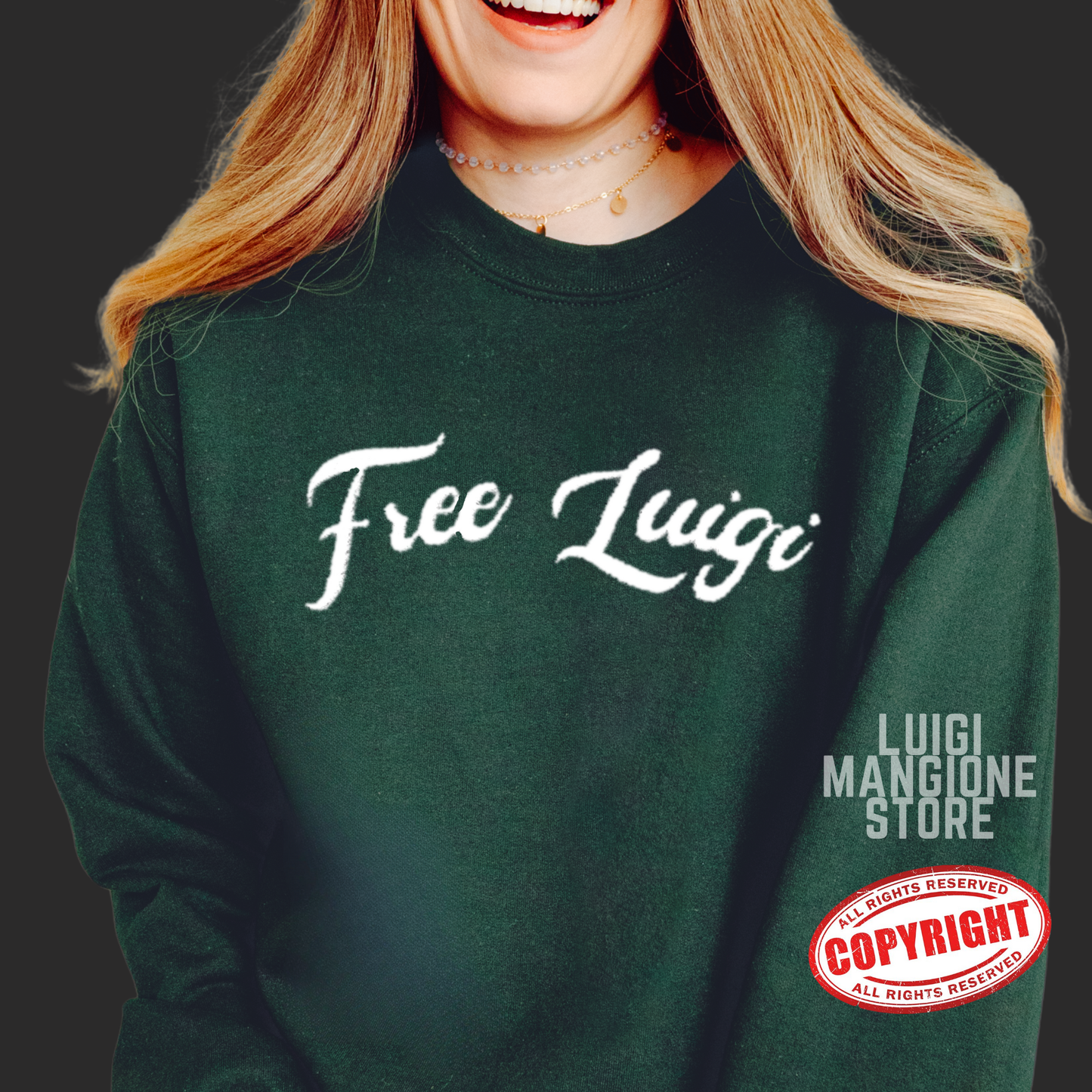 Luigi Mangione Embroidered Sweatshirt