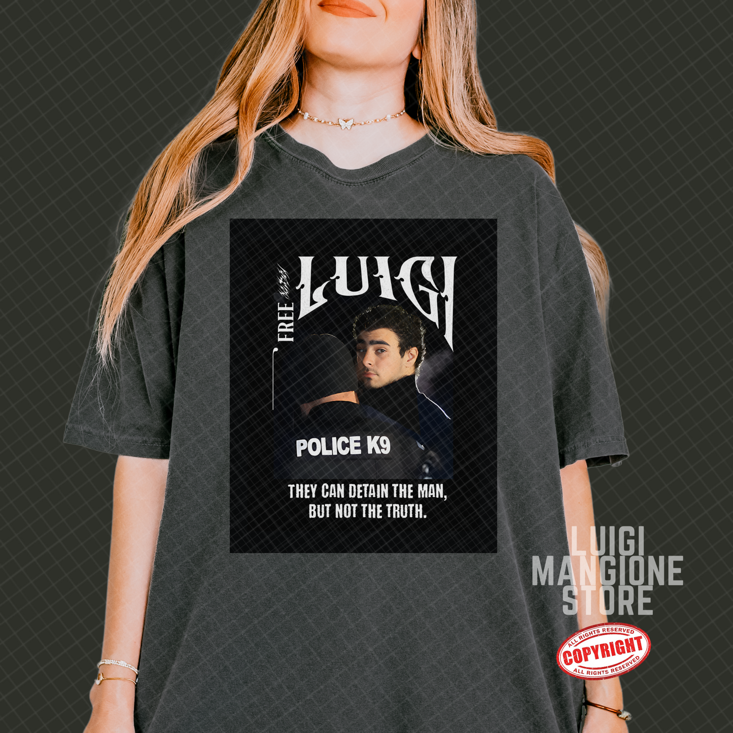 Luigi Mangione T-shirt - Premium Comfort Colors Unisex T-shirt