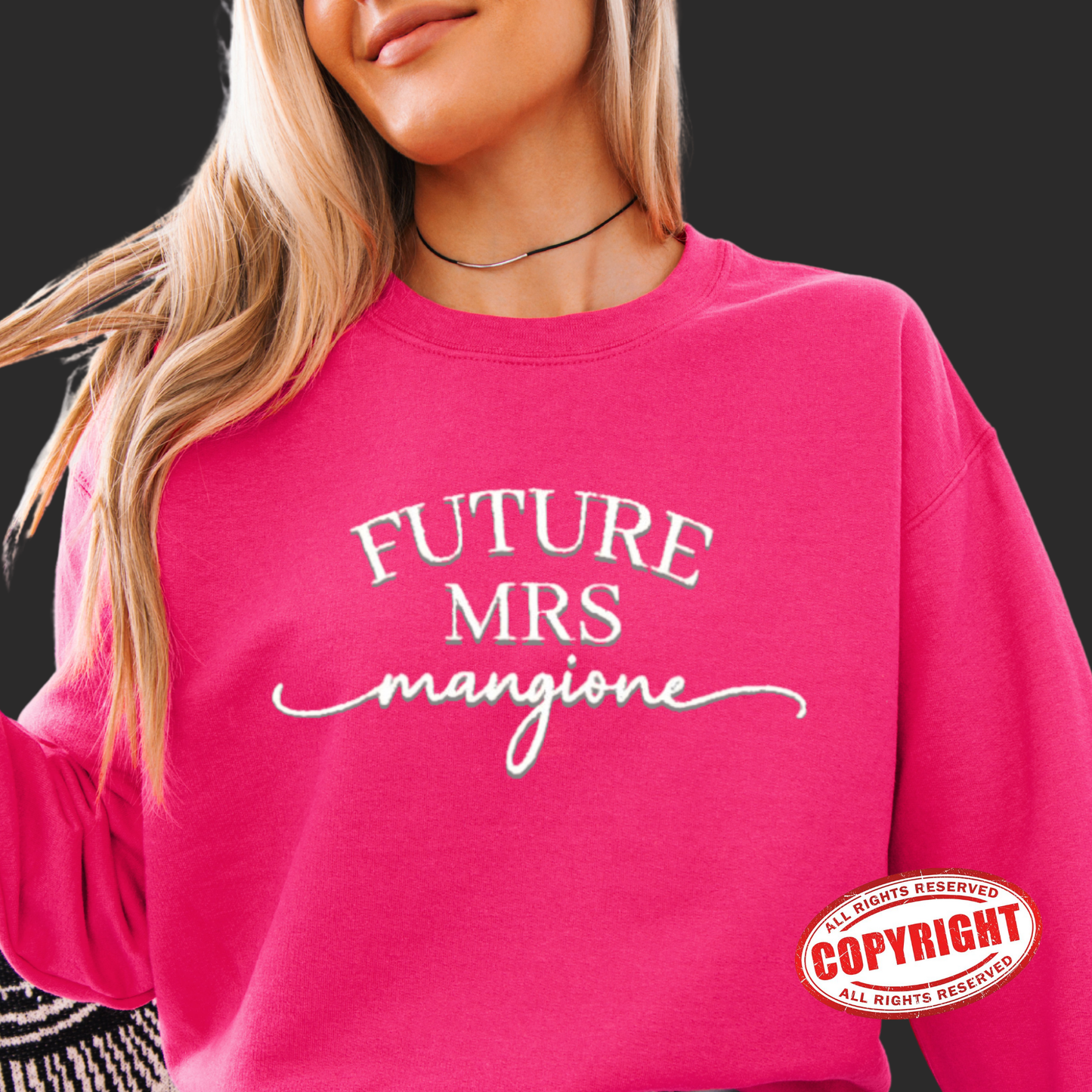 Luigi Mangione Embroidered Sweatshirt ~ Future Mrs. Mangione