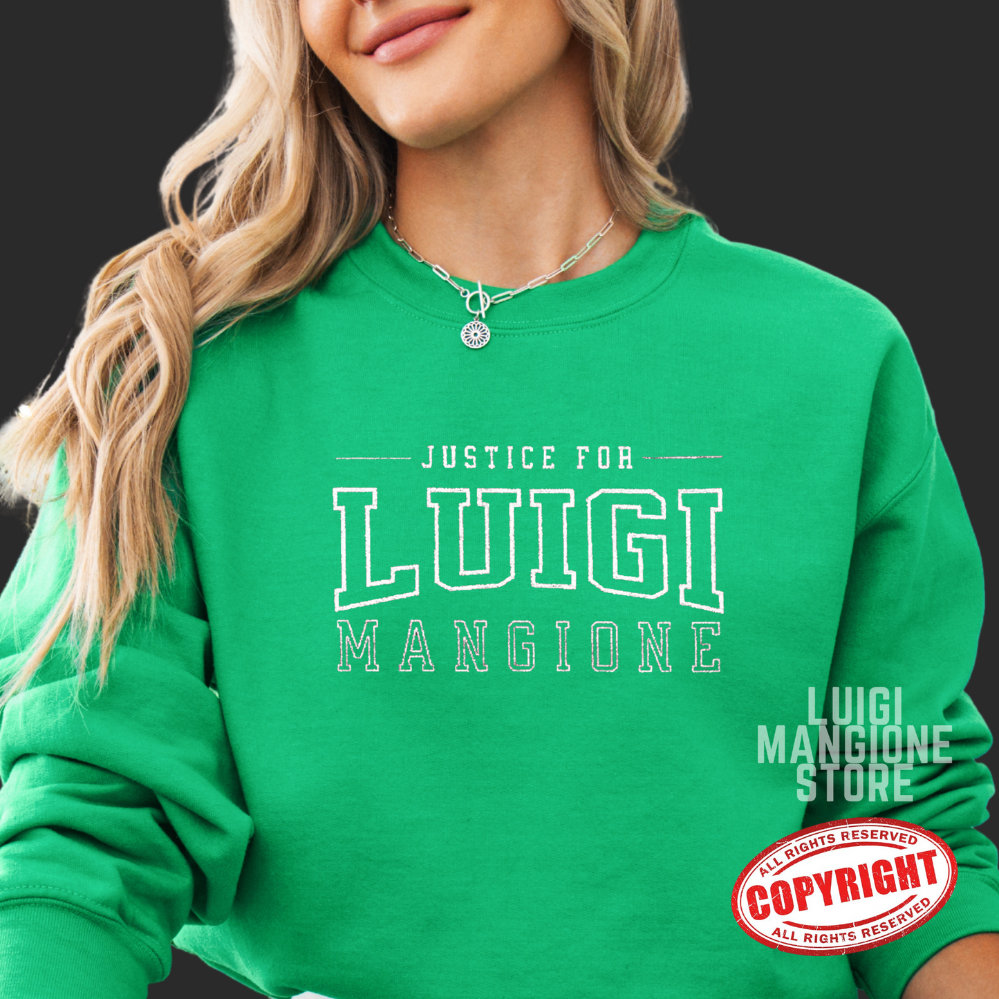 Luigi Mangione Embroidered Sweatshirt