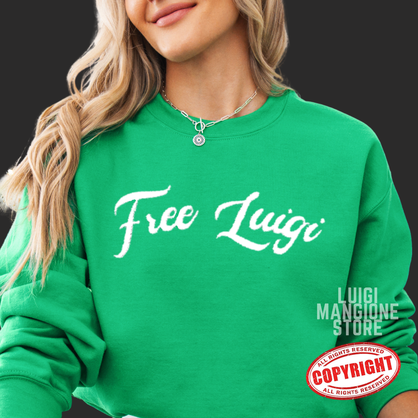 Luigi Mangione Embroidered Sweatshirt