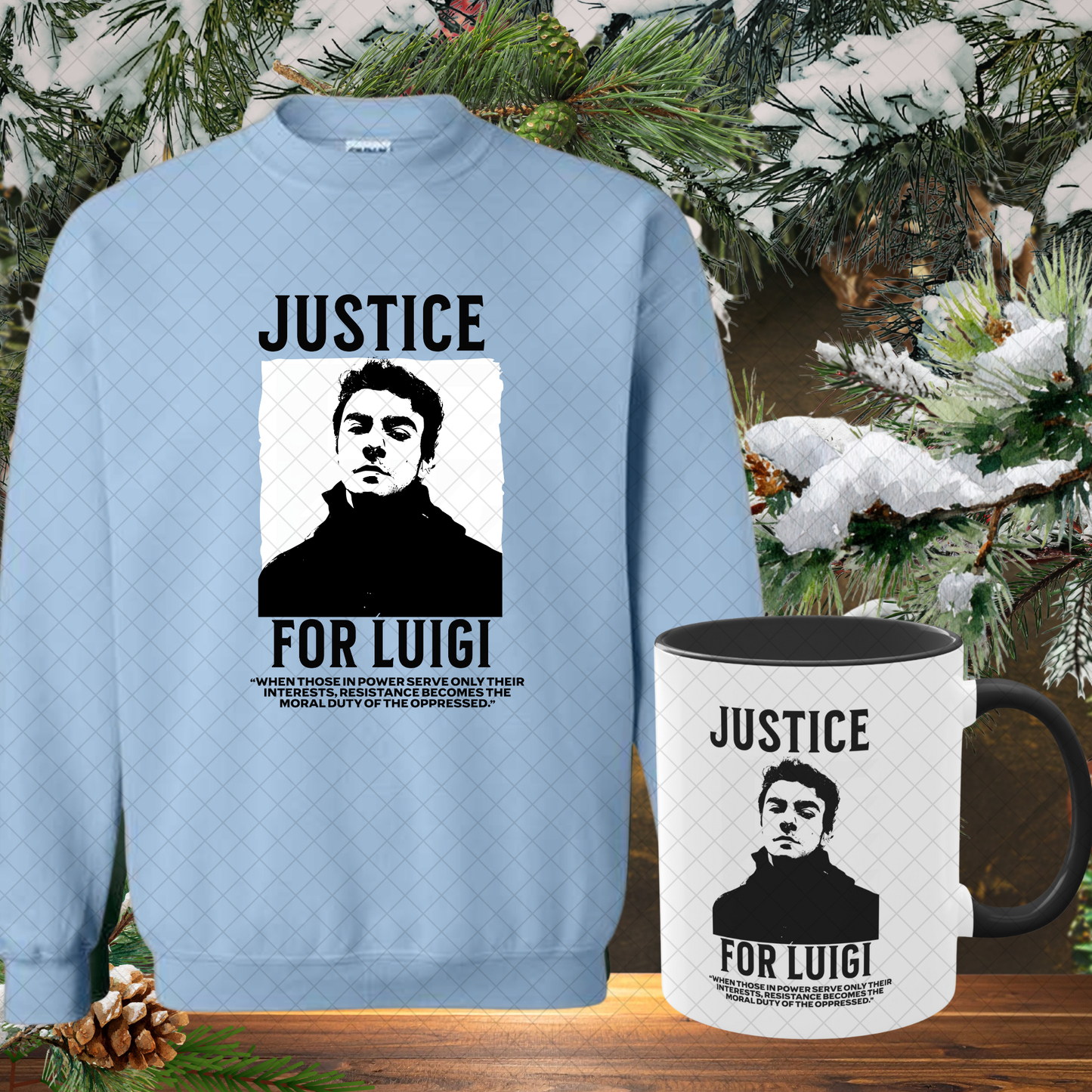Luigi Mangione Cozy Gift Set (Sweatshirt + Mug)