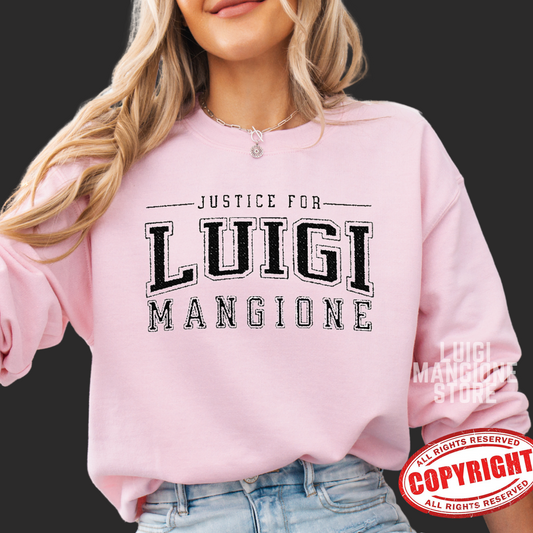 Luigi Mangione Embroidered Sweatshirt