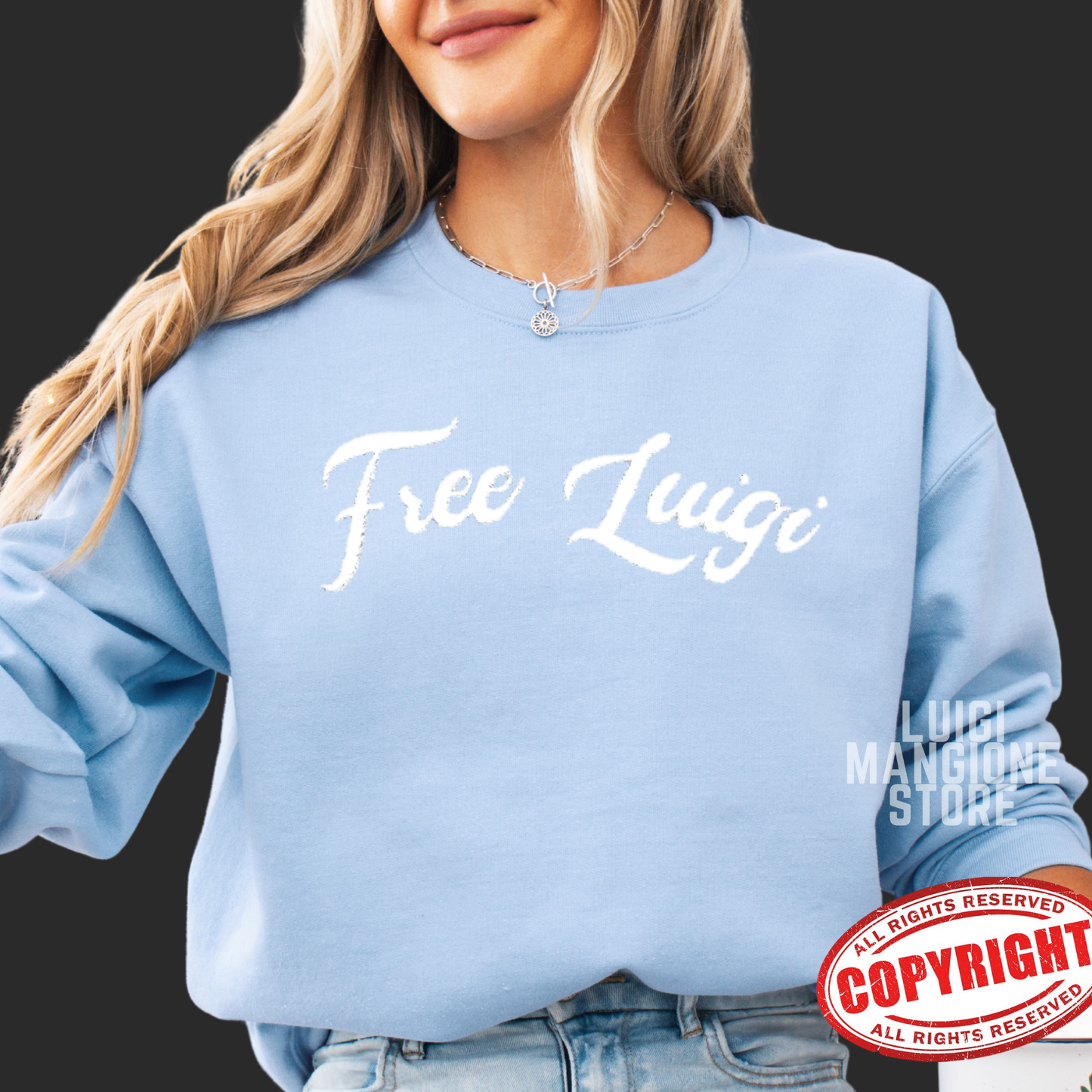 Luigi Mangione Embroidered Sweatshirt