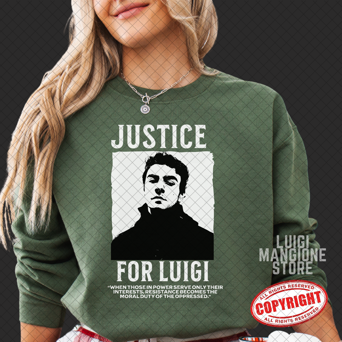 Luigi Mangione Sweatshirt - Gildan Sweatshirt