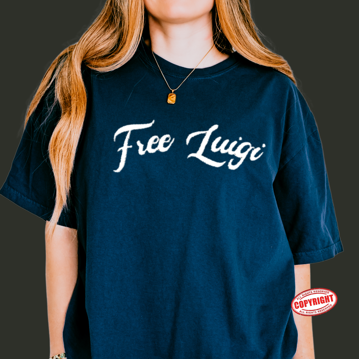 Luigi Mangione T-shirt - Comfort Colors Unisex Embroidered T-shirt