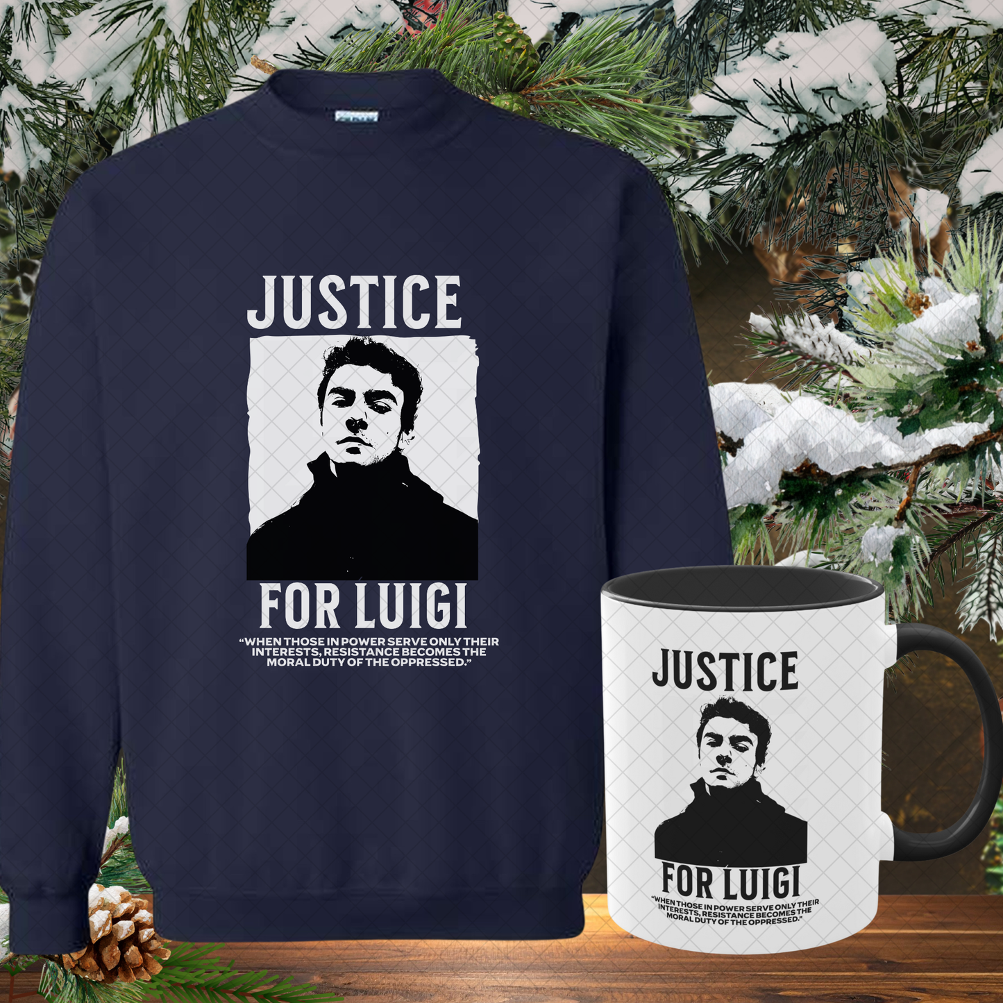 Luigi Mangione Cozy Gift Set (Sweatshirt + Mug)