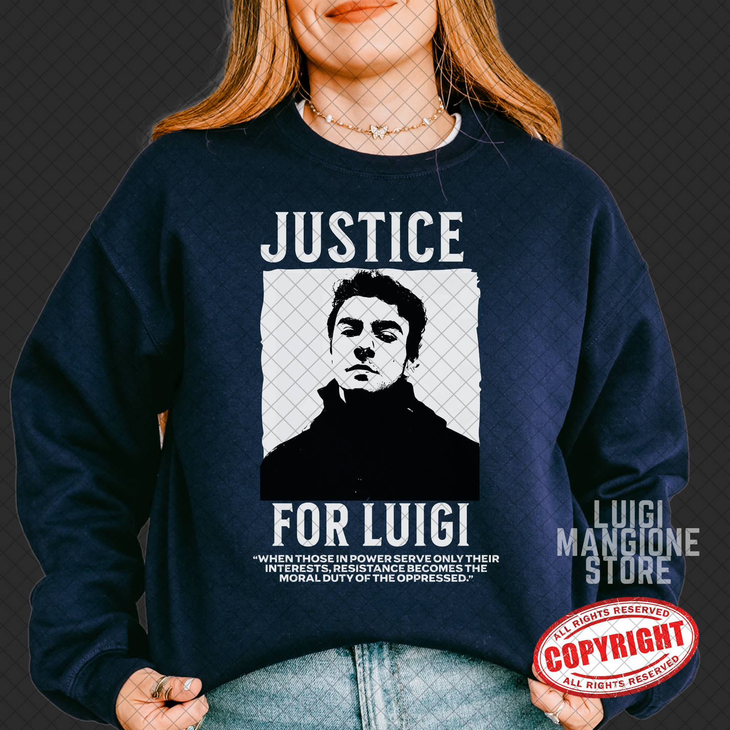 Luigi Mangione Sweatshirt - Gildan Sweatshirt