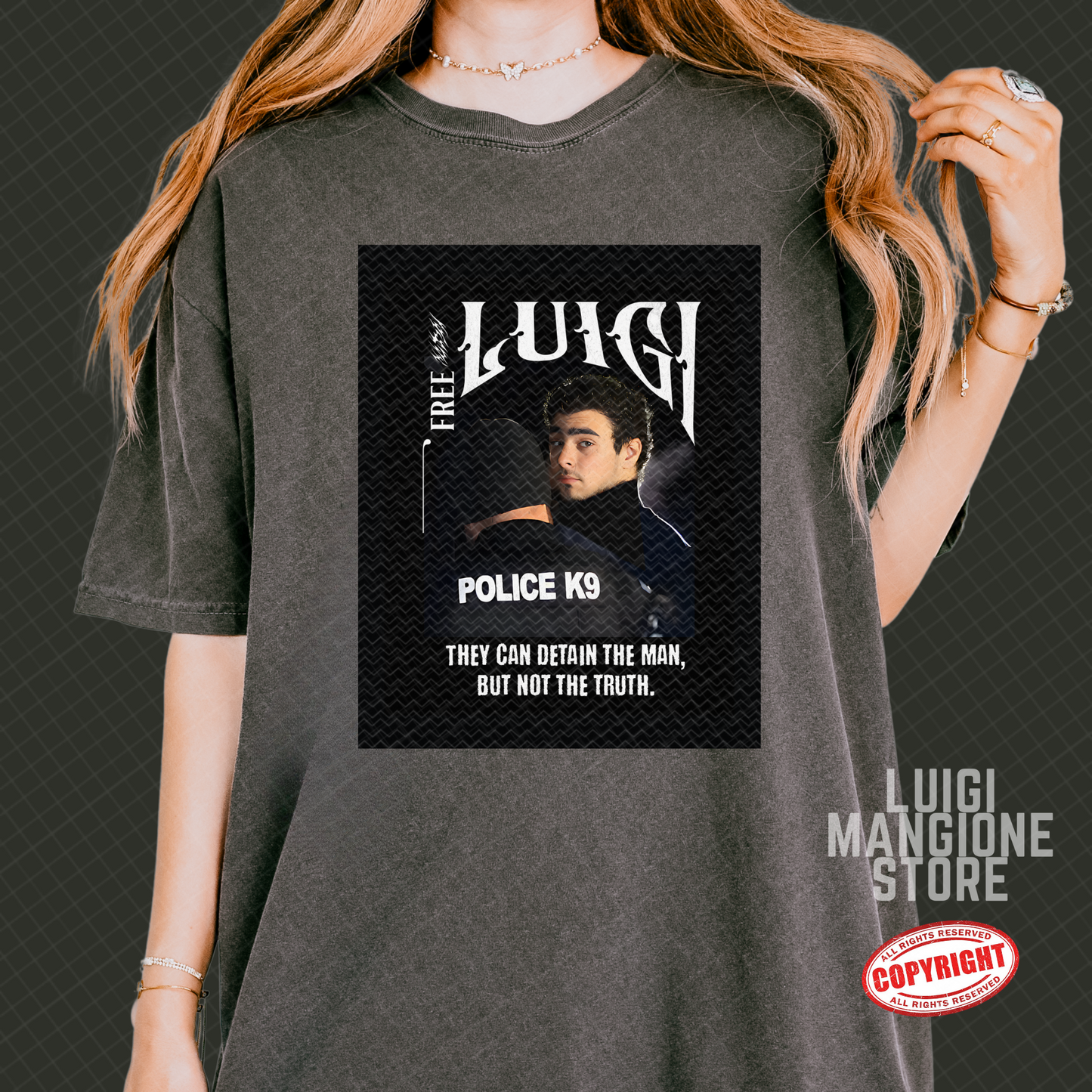 Luigi Mangione T-shirt - Premium Comfort Colors Unisex T-shirt