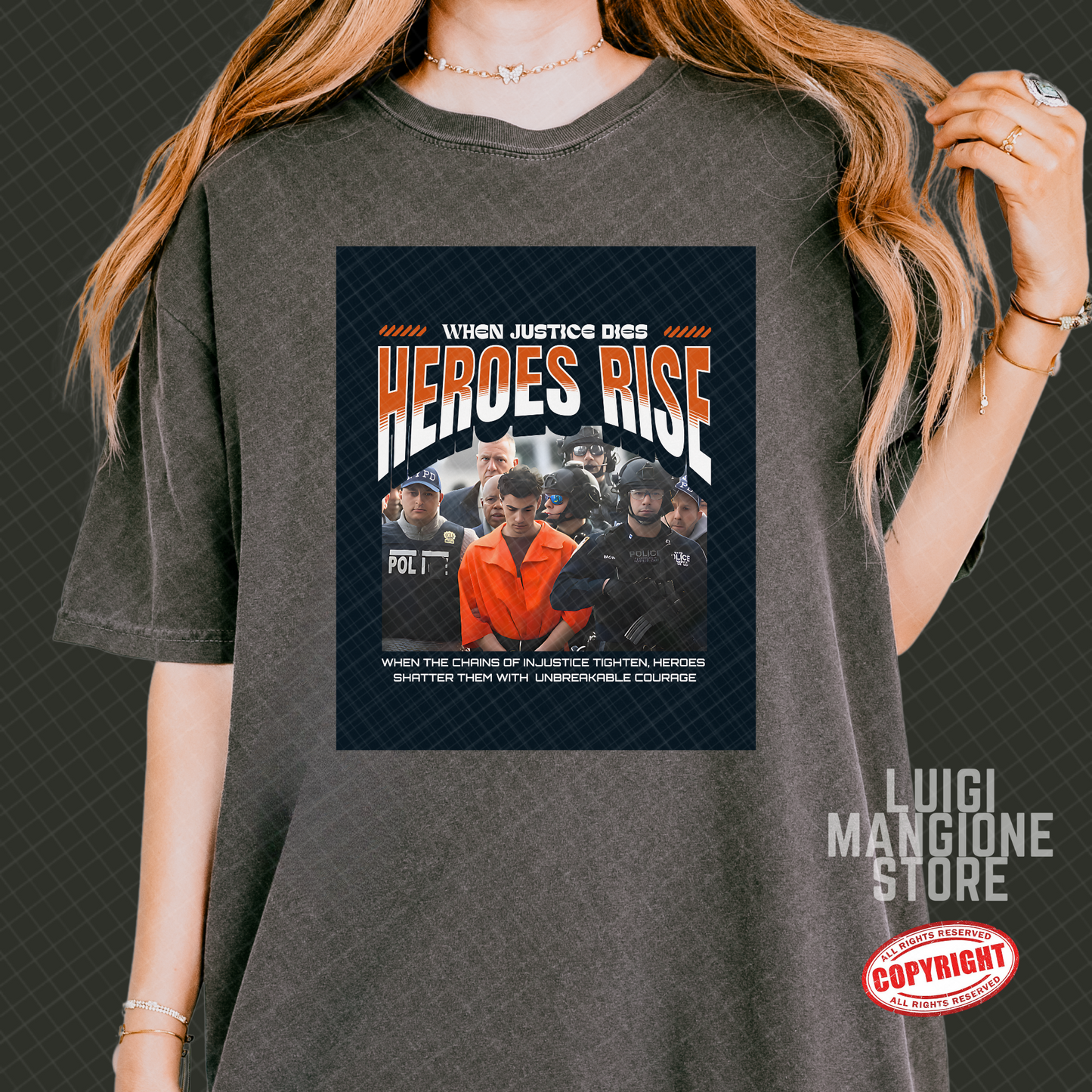 Luigi Mangione T-shirt - Premium Comfort Colors Unisex T-shirt