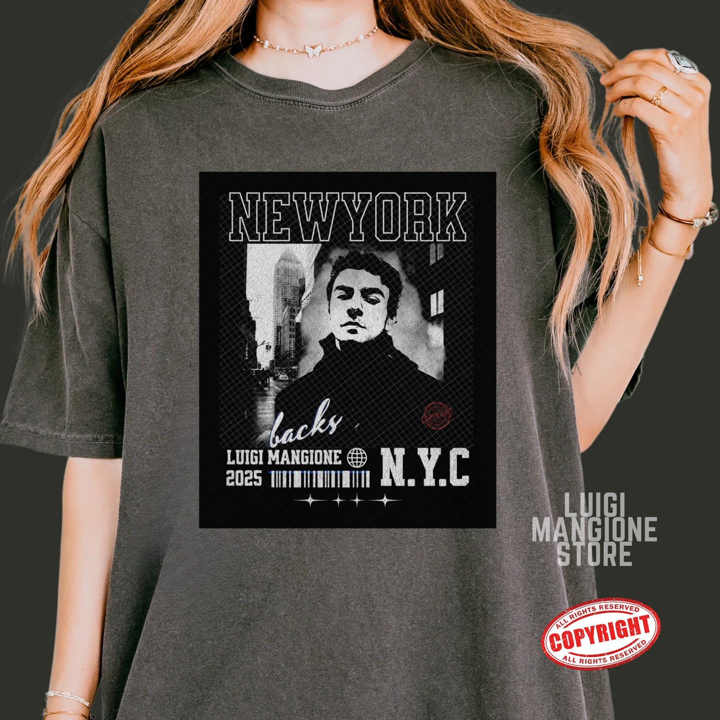 Luigi Mangione T-shirt - Premium Comfort Colors Unisex T-shirt