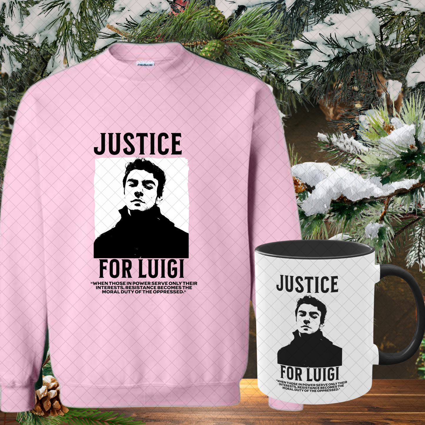 Luigi Mangione Cozy Gift Set (Sweatshirt + Mug)