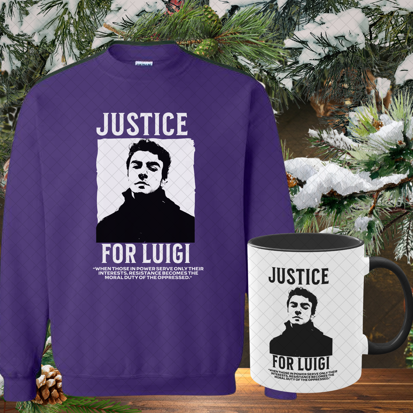 Luigi Mangione Cozy Gift Set (Sweatshirt + Mug)