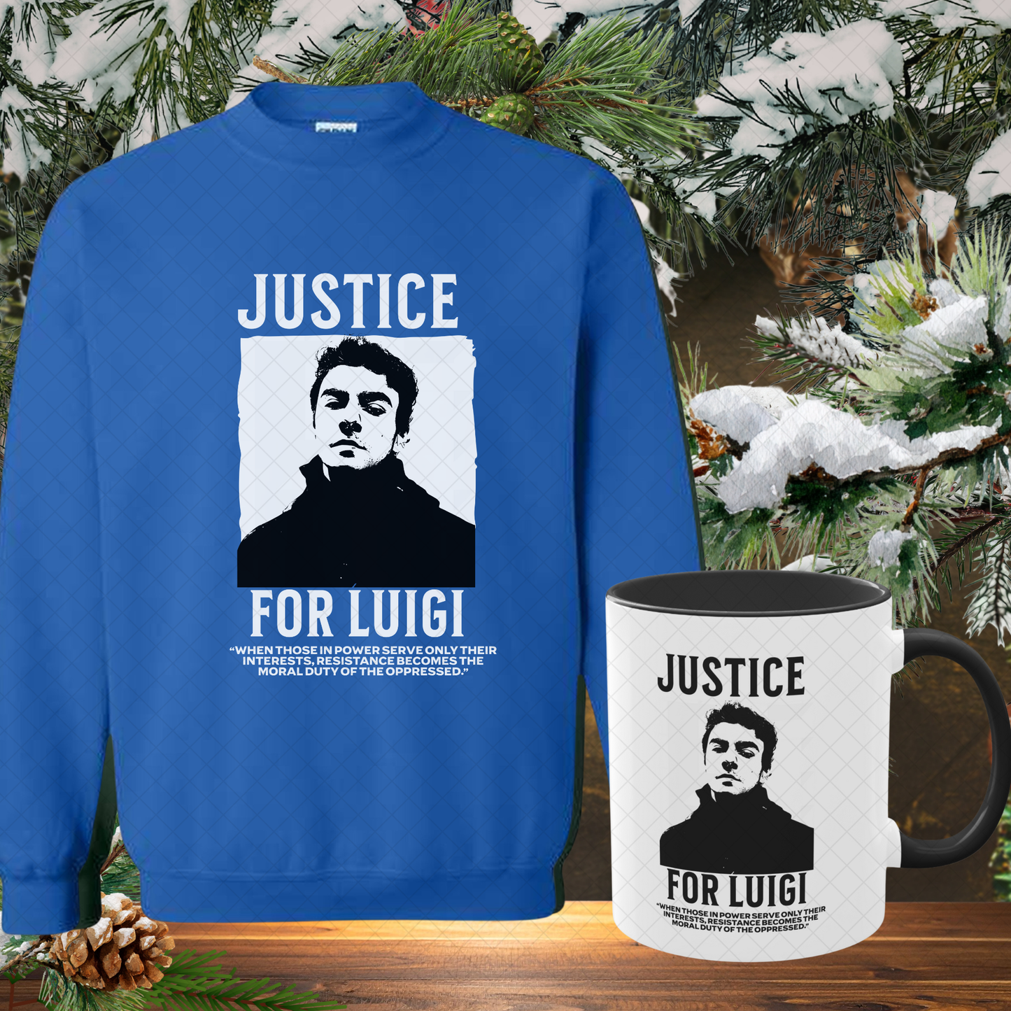 Luigi Mangione Cozy Gift Set (Sweatshirt + Mug)