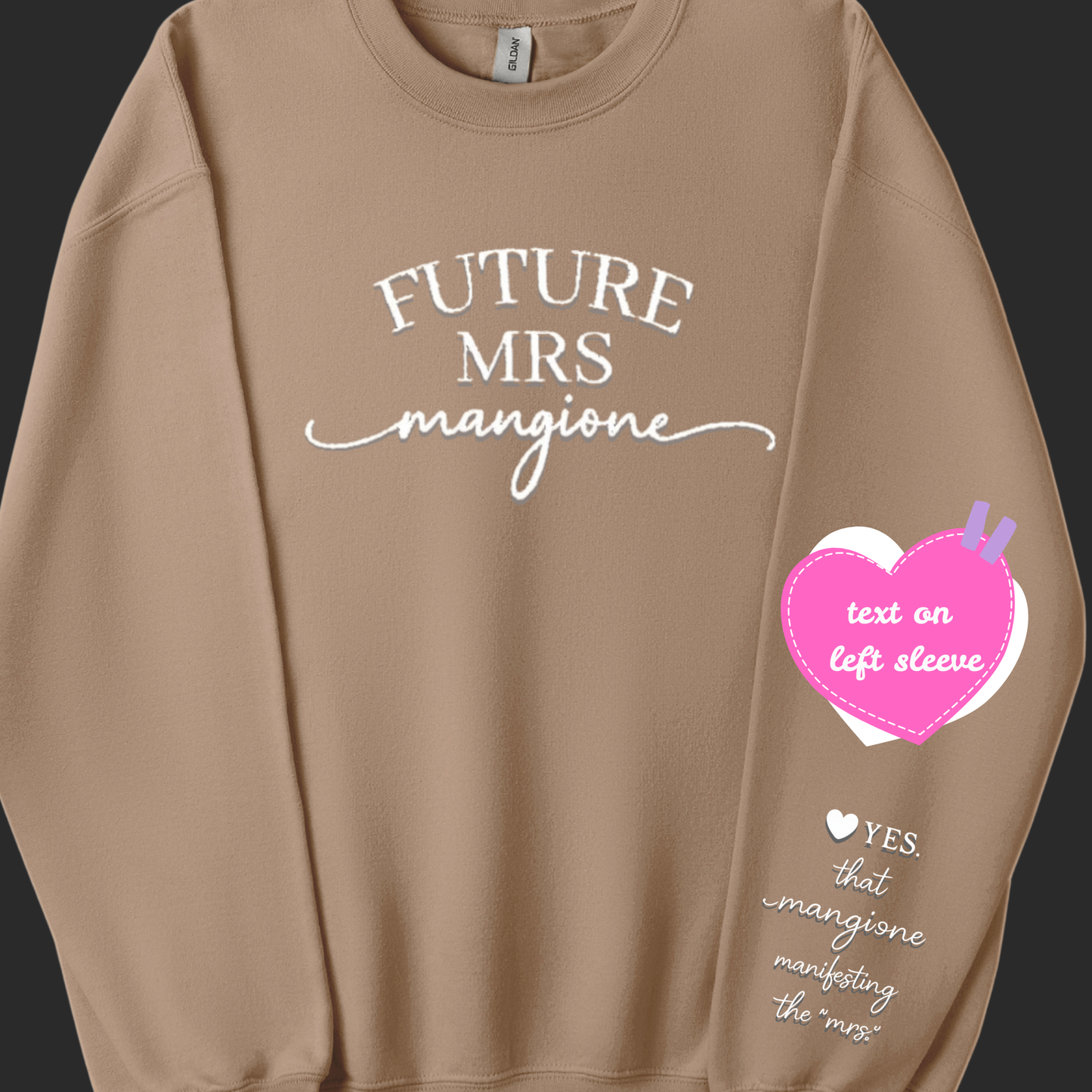 Luigi Mangione Embroidered Sweatshirt ~ Future Mrs. Mangione