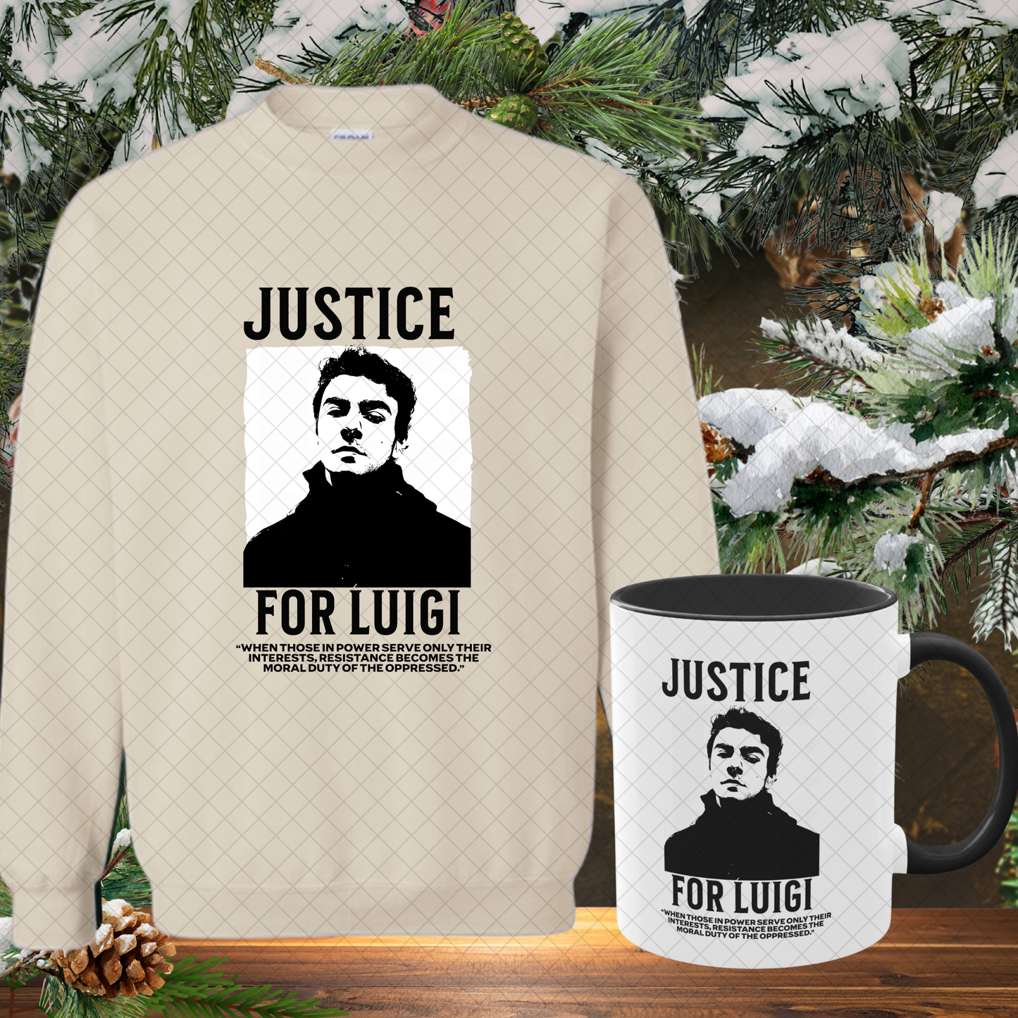 Luigi Mangione Cozy Gift Set (Sweatshirt + Mug)