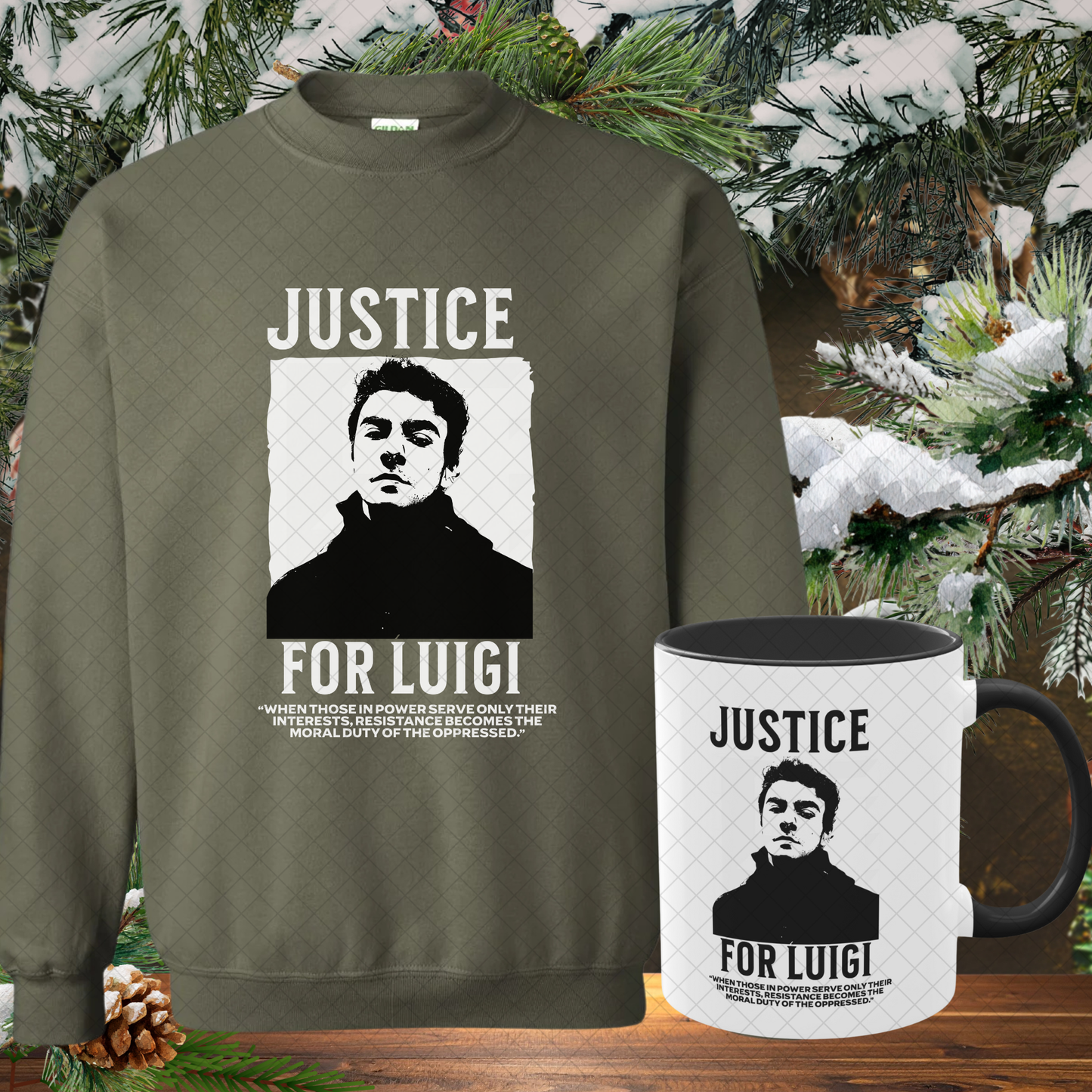 Luigi Mangione Cozy Gift Set (Sweatshirt + Mug)