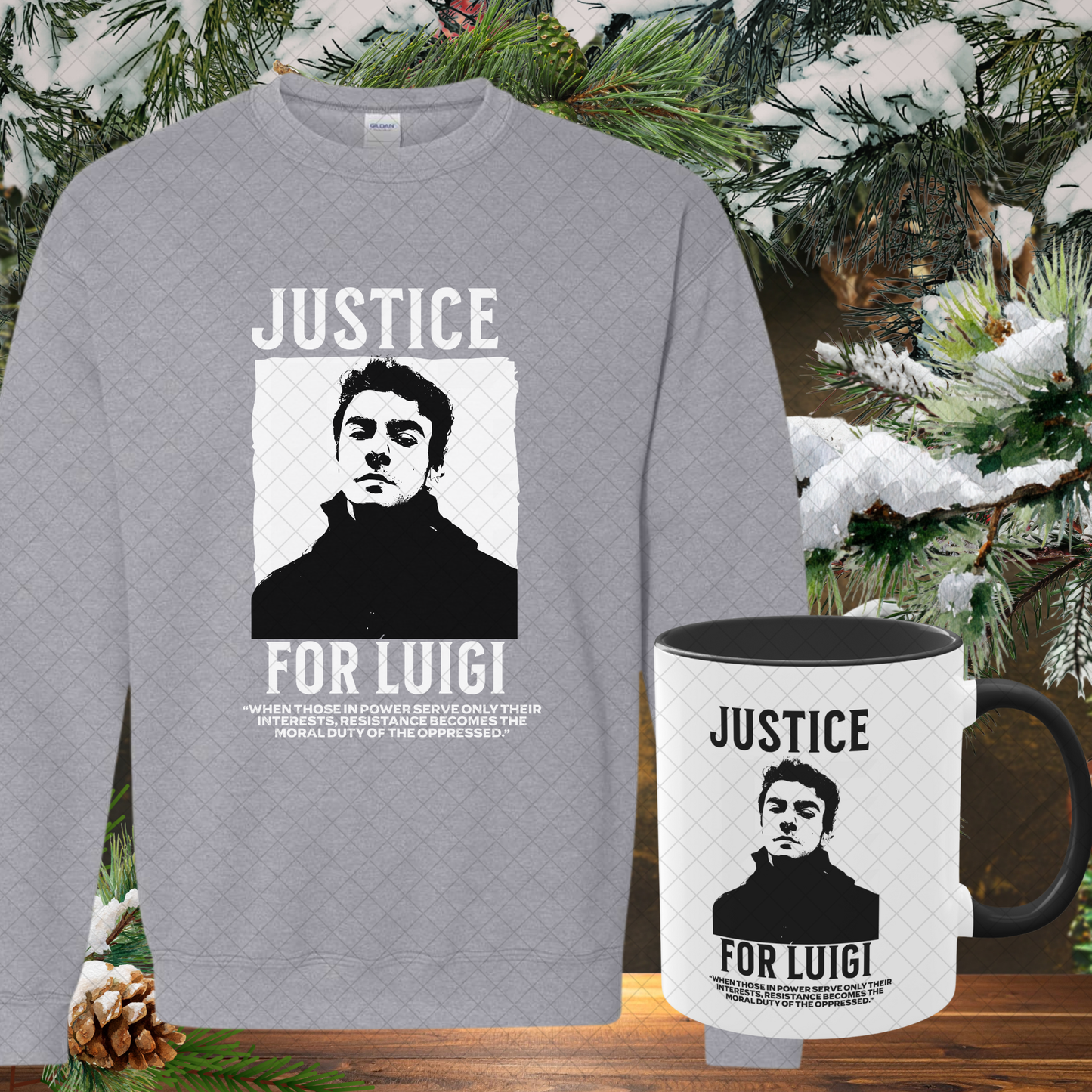 Luigi Mangione Cozy Gift Set (Sweatshirt + Mug)