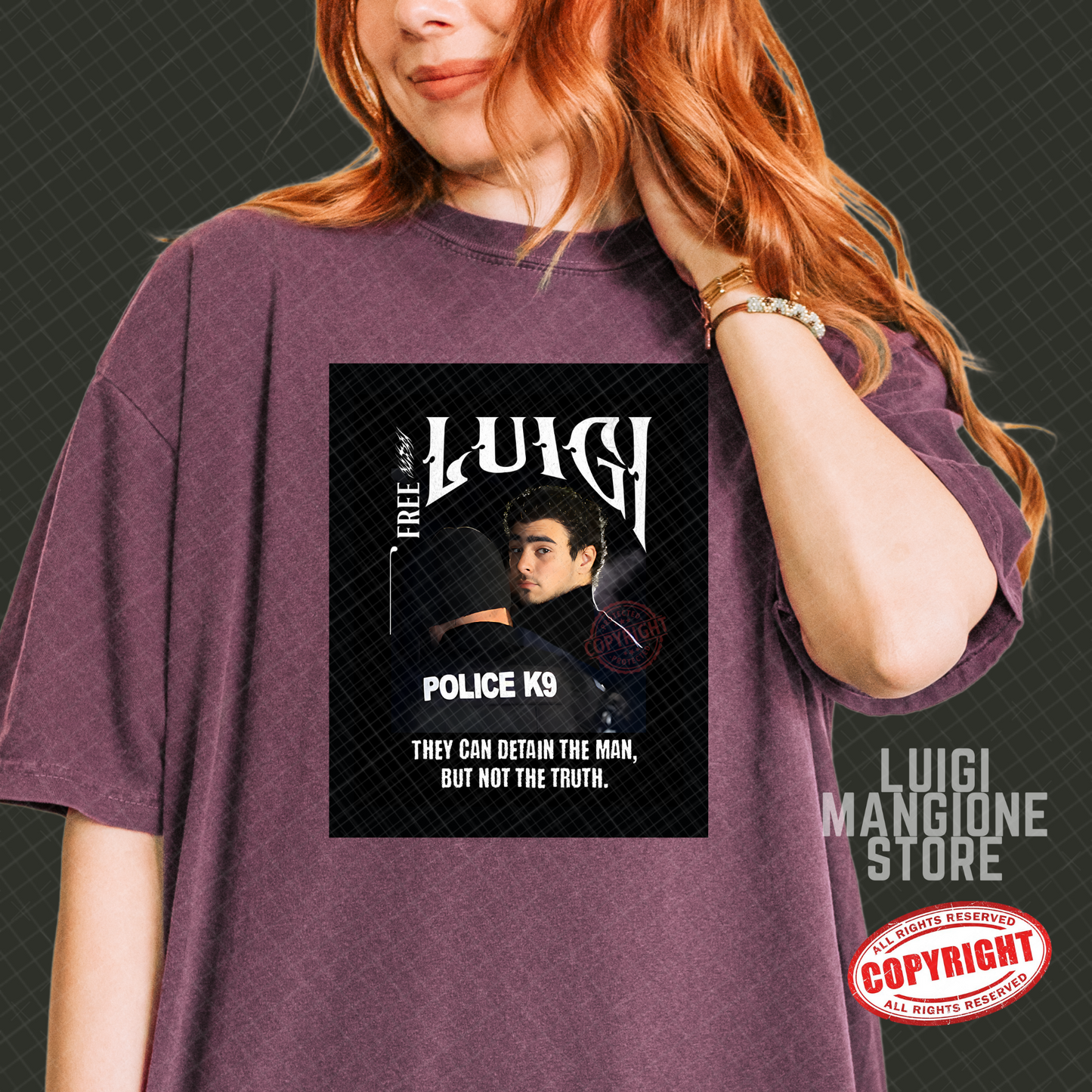 Luigi Mangione T-shirt - Premium Comfort Colors Unisex T-shirt