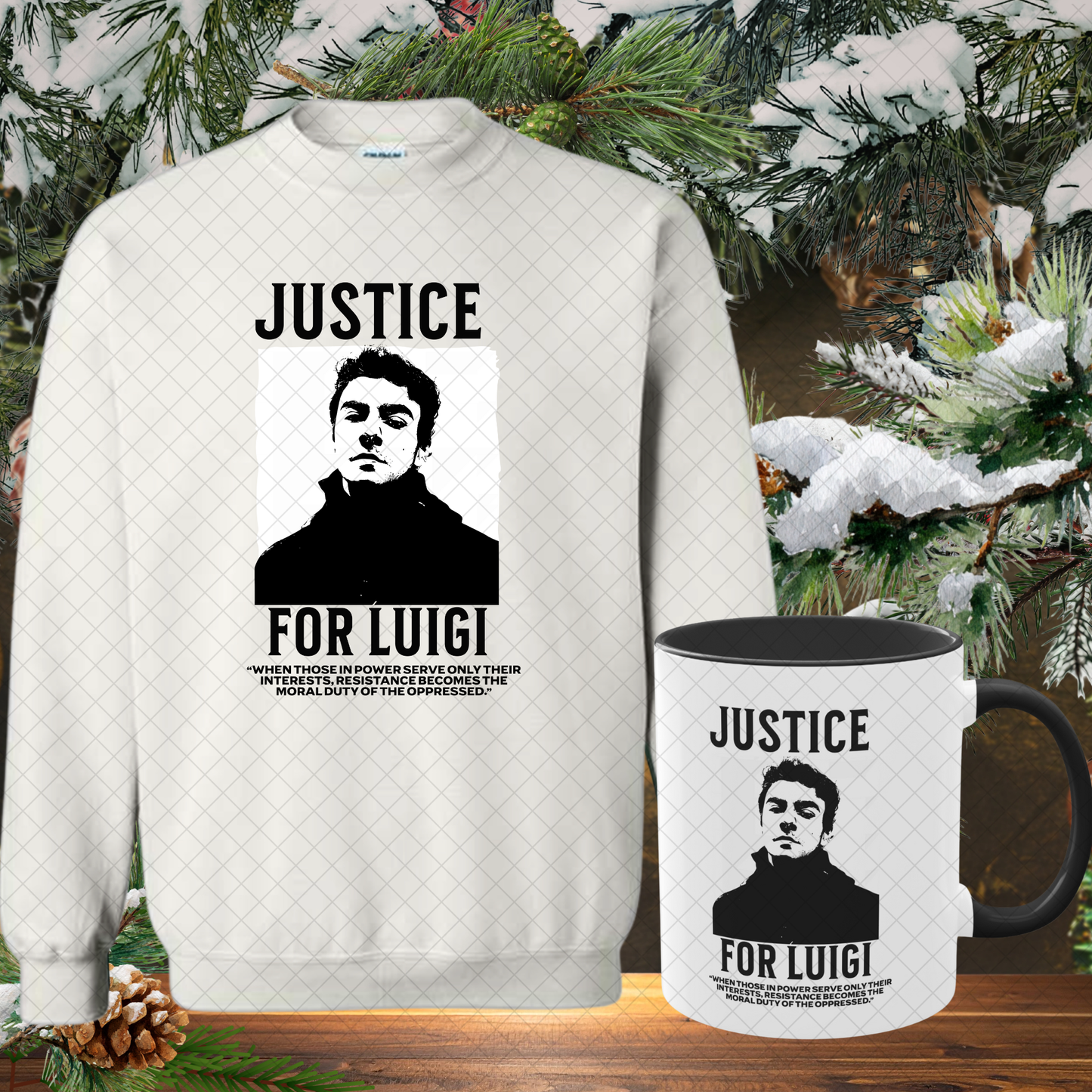 Luigi Mangione Cozy Gift Set (Sweatshirt + Mug)